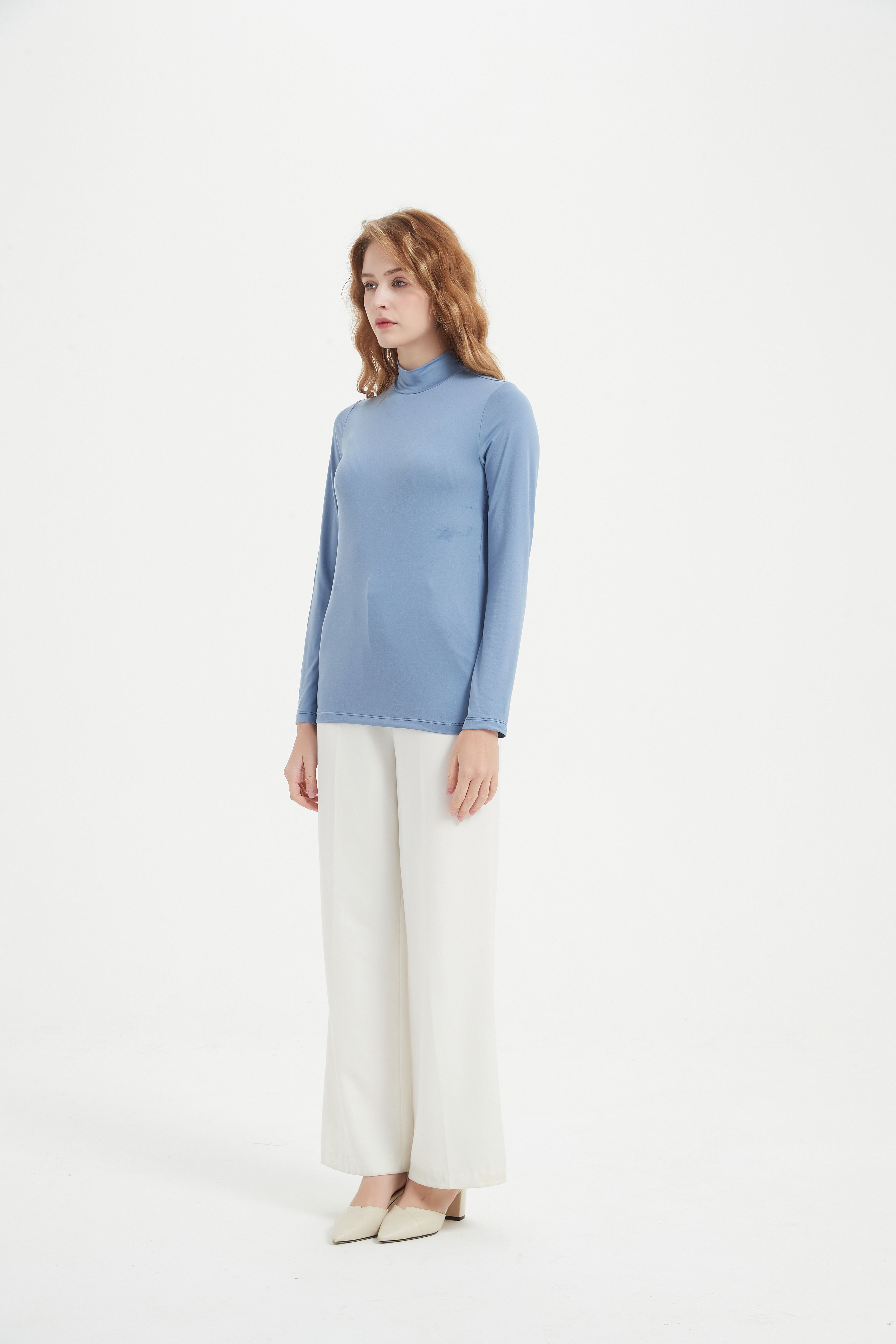 Long Sleeved Undershirt-blue