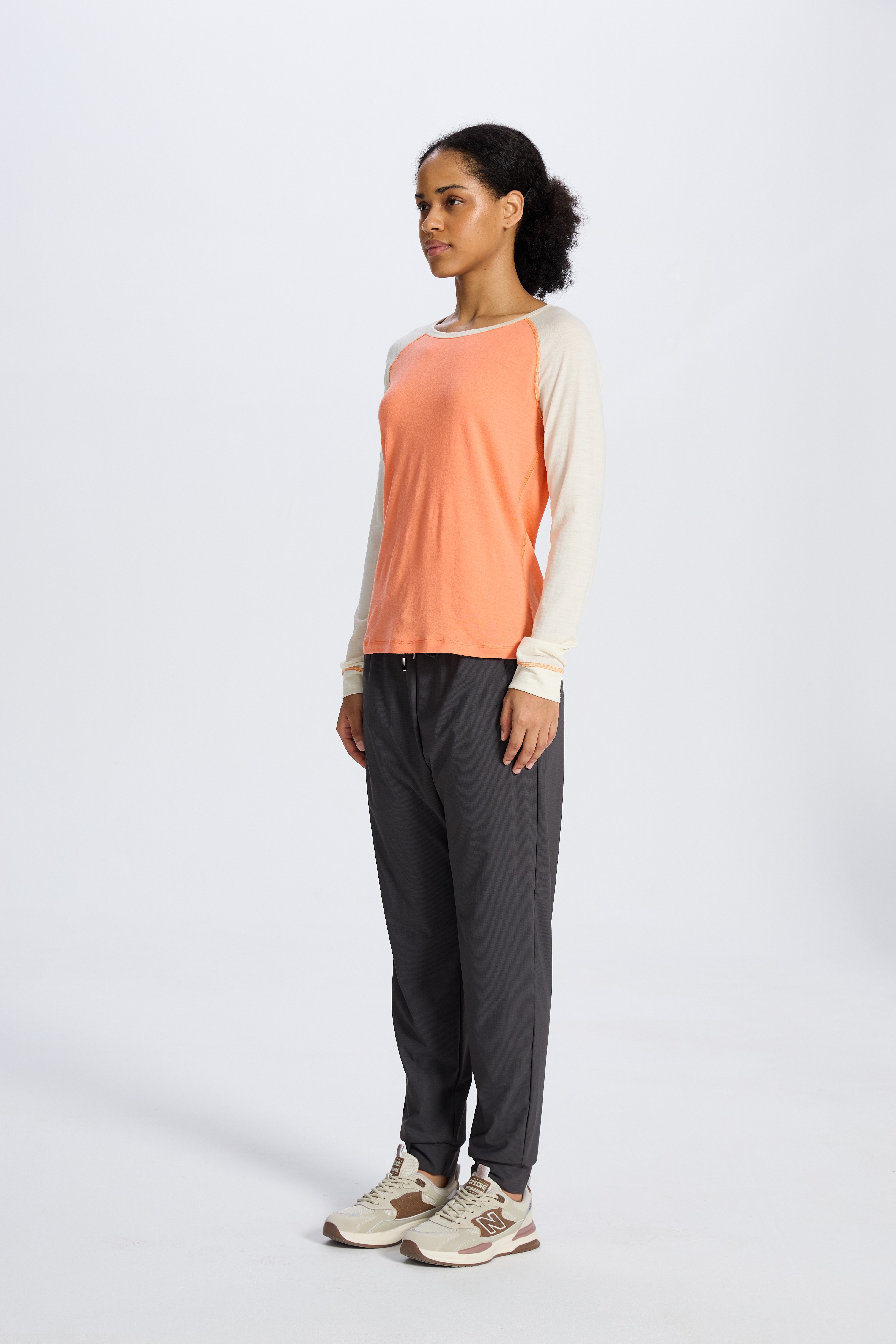 Wool Long-Sleeved Shirt-oragne